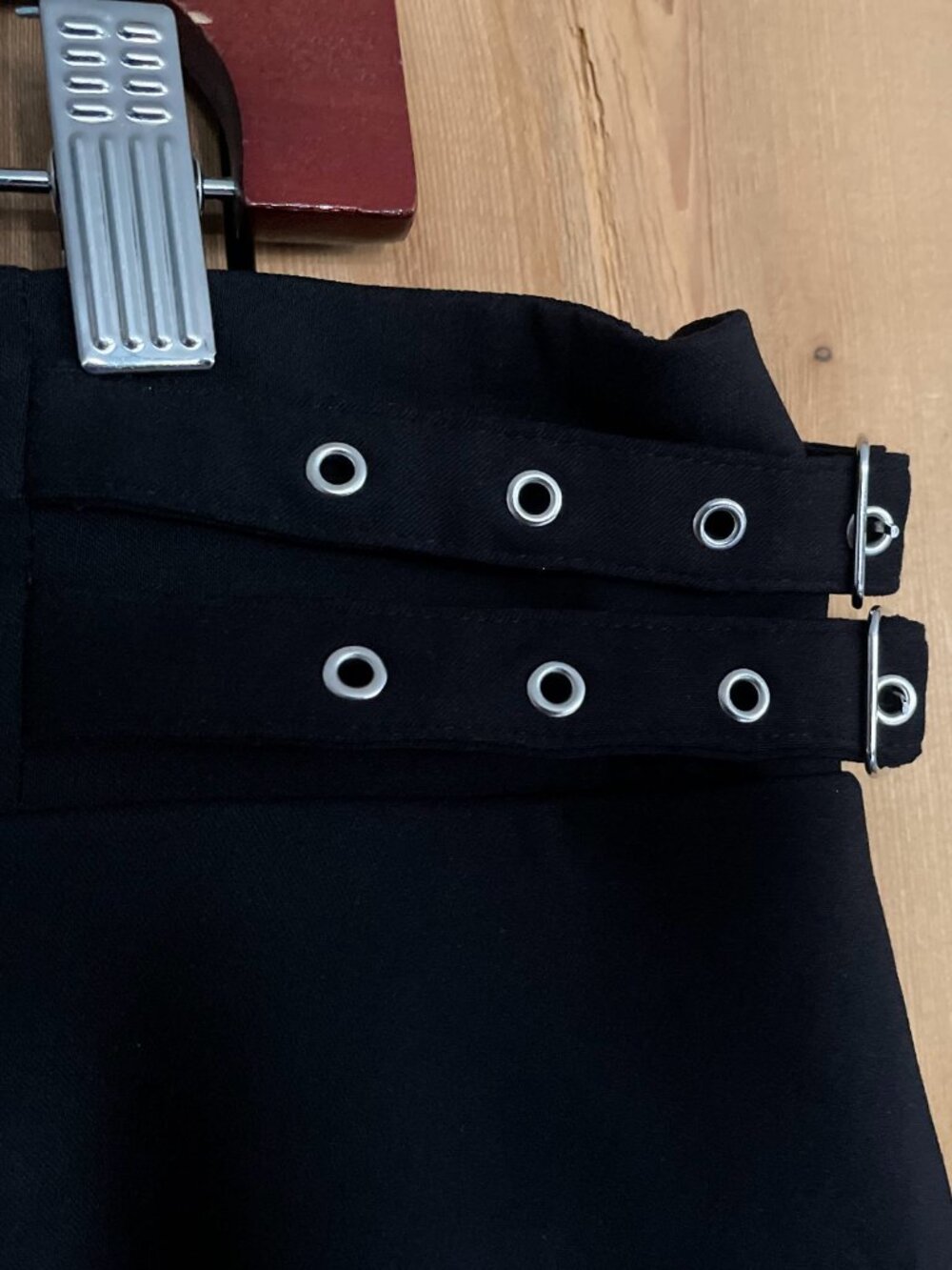 Torrid Black Skirt with Belt detailing, Pull on, Size 1 (XL), Whimsygoth - Picture 4 of 8